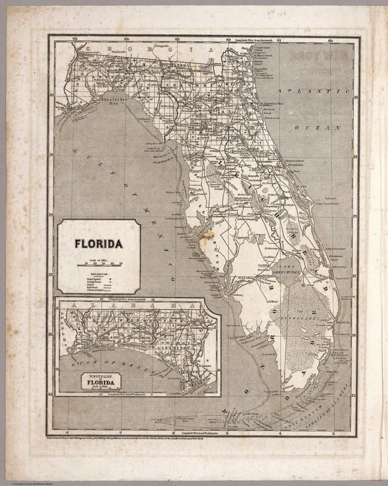 1812 Florida State Map